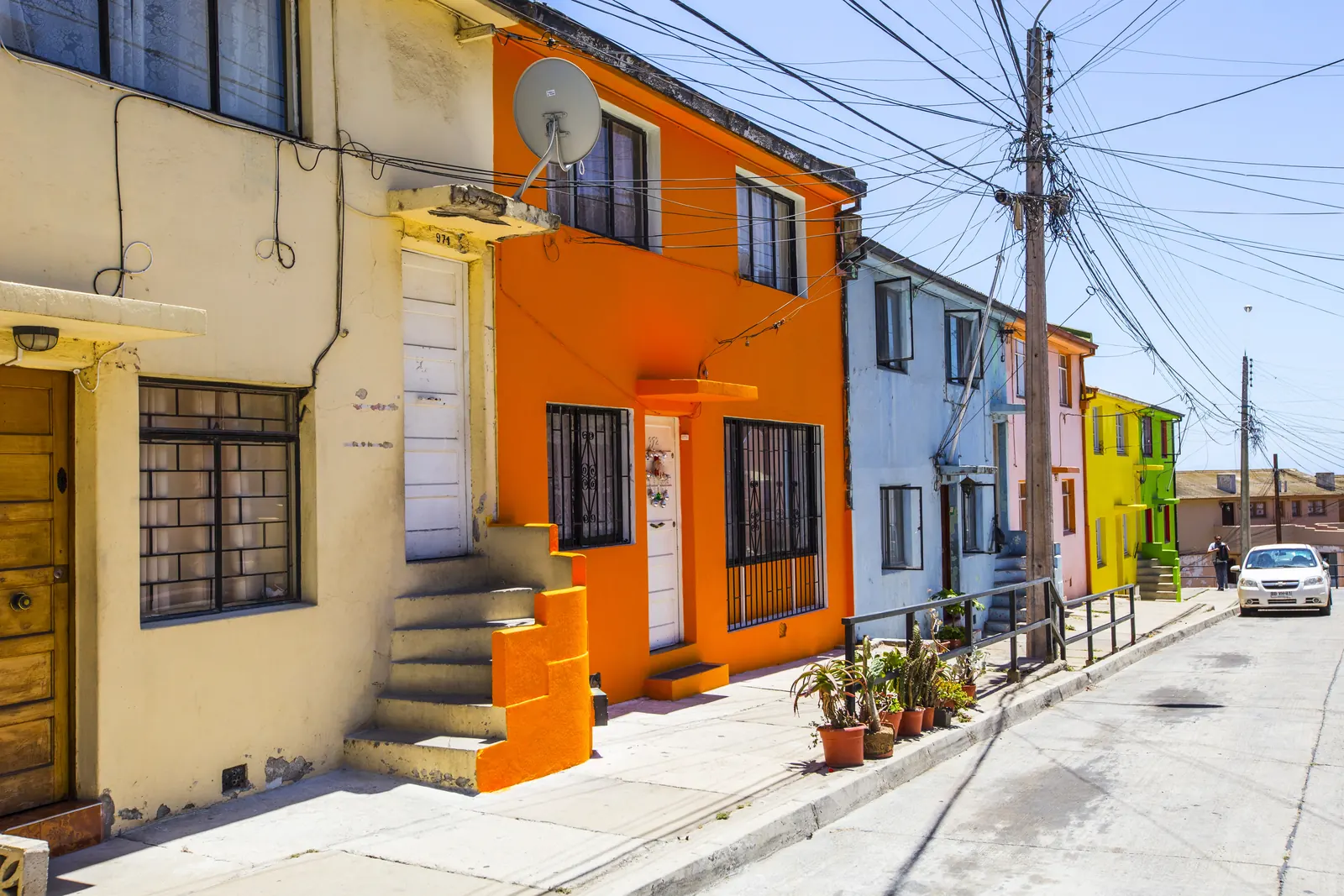 Casas de colores en los cerros de Valparaíso